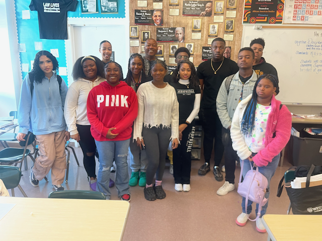 Students in a classroom